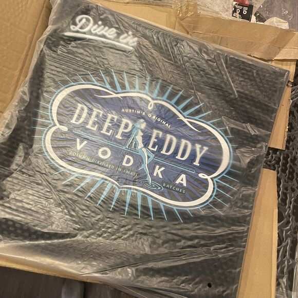 4 Deep Eddy Vodka Bar Mat Rubber Square Spill Drip Mat 15.5x15.5" NEW - Picture 4 of 4